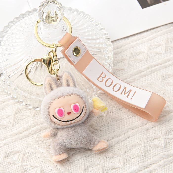 Wholesale Cartoon Flocked Plush Keychain