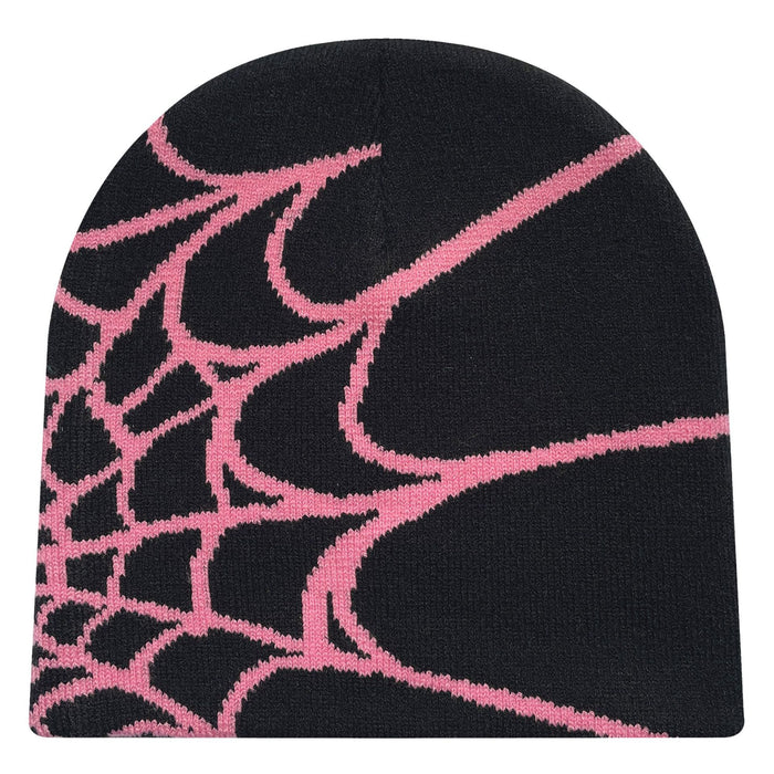 Wholesale Acrylic Spider Web Jacquard Yarn Knitted Hat JDC-FH-Mingw003