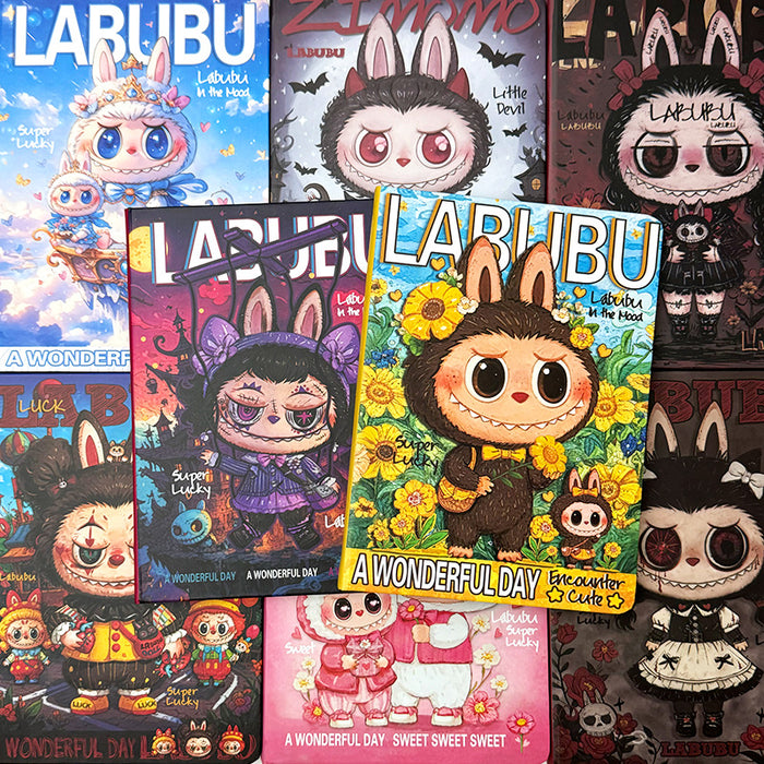 Wholesale 5pcs Cartoon Horizontal Line Book Cartoon Hand Book Student Super Thick Notepad