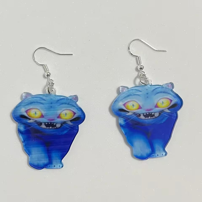 Wholesale Kpop Tiger Acrylic Pendant  Earring