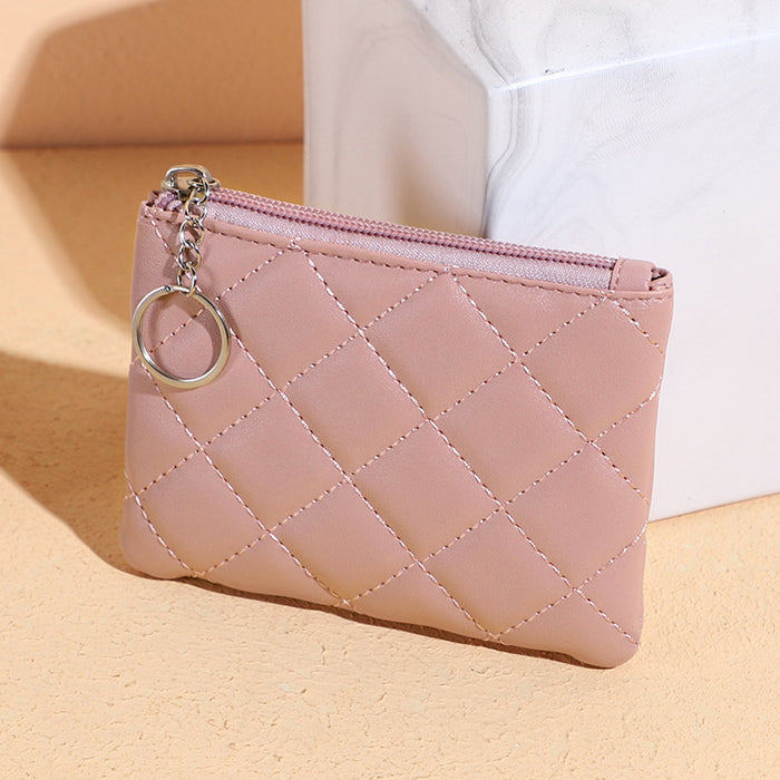 Wholesale Pu Coin Purse Multifunctional Key Card Coin Storage Bag Fashionable Trendy Compact Money Holder