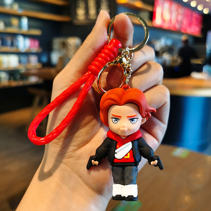 Wholesale silicone cute animation key chain （F） JDC-KC-YMeng005