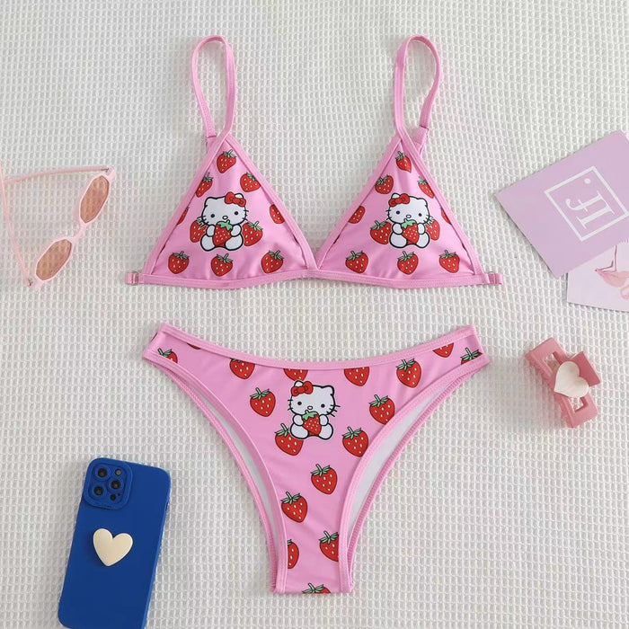 Wholesale Cute Printed Nylon Bikini (S) JDC-SW-MuYa001