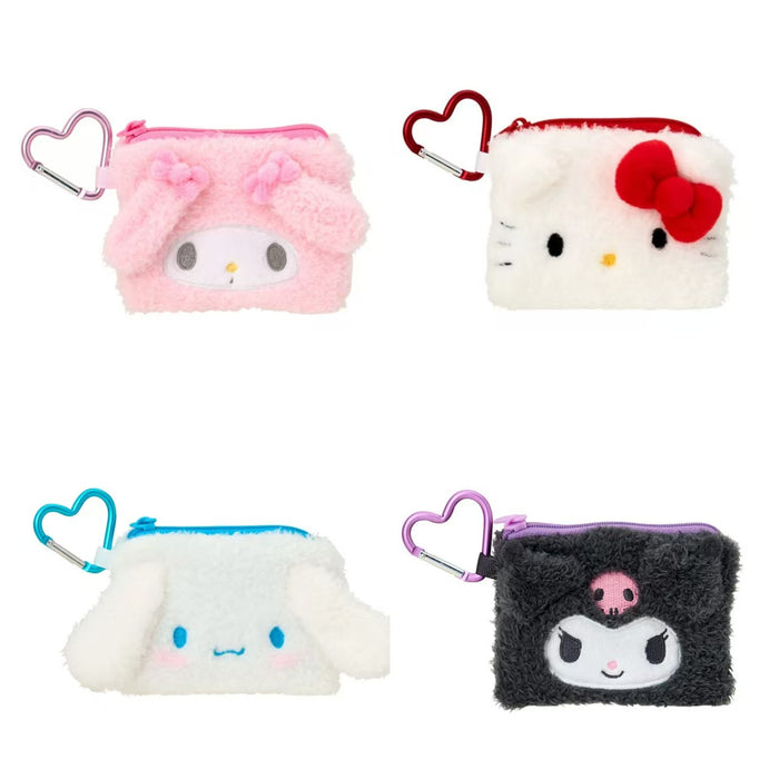 Wholesale Plush mini heart-shaped cat coin purse Wallet