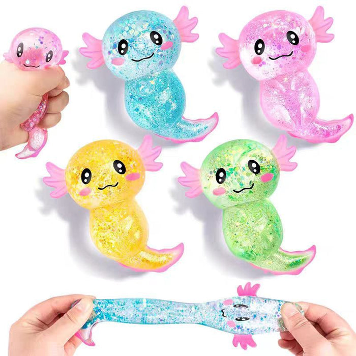 Wholesale Glitter Sequin Salamander Slow Rebound Squishy Toy Stress Relief Student Gift