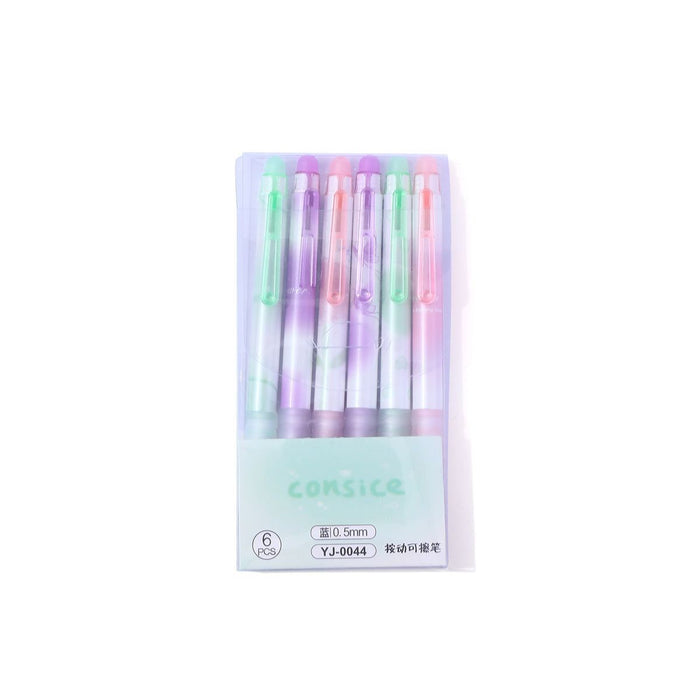Wholesale Erasable pen crystal blue push-to-erasable gel pen easy to wipe clean without leaving any marks
