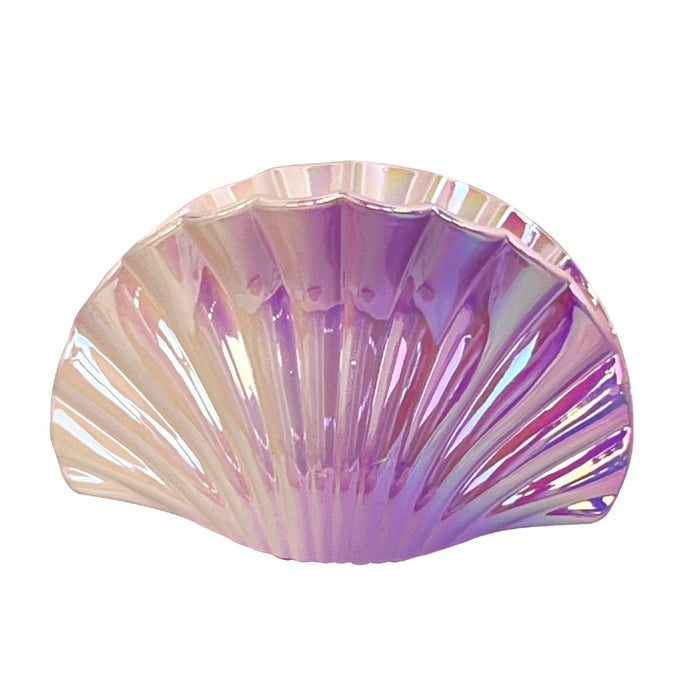 Wholesale Electroplated Plastic Hair Claw Clip with Gradient Shell Design Boutique