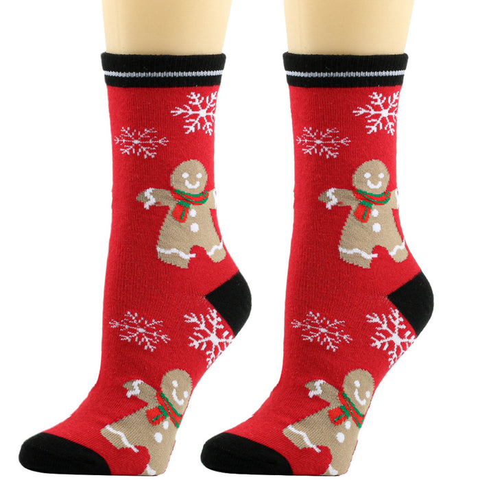 Wholesale Christmas Middle-tube Cotton Socks JDC-SK-XQ040