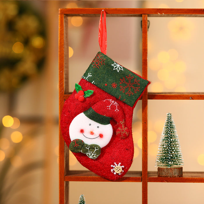 Wholesale Christmas stocking gift bags,  Christmas scene window display pendants,  Christmas decorations,  children' s candy bags