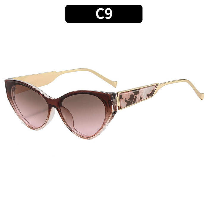 Wholesale Retro Cat Eye Ring Shape Sunglasses UV400 Protection Trendy Accessory