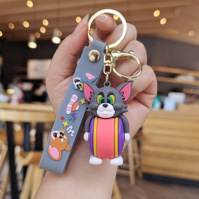 Wholesale Cartoon Dessert Keychain Cute Schoolbag Pendant Creative Car Key Chain