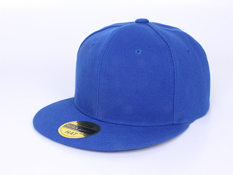 Wholesale Red Solid Color Baseball Cap Flat Brim Skateboard Hip Hop Adjustable Summer Fashion