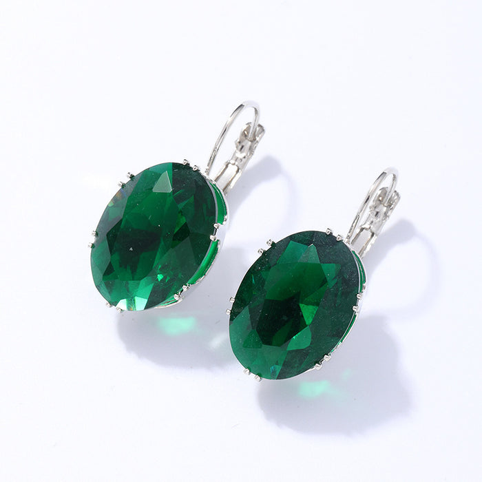 Wholesale Popular accessories, fashionable temperament, micro inlaid square diamond earrings, ear studs, ear buckles, earrings