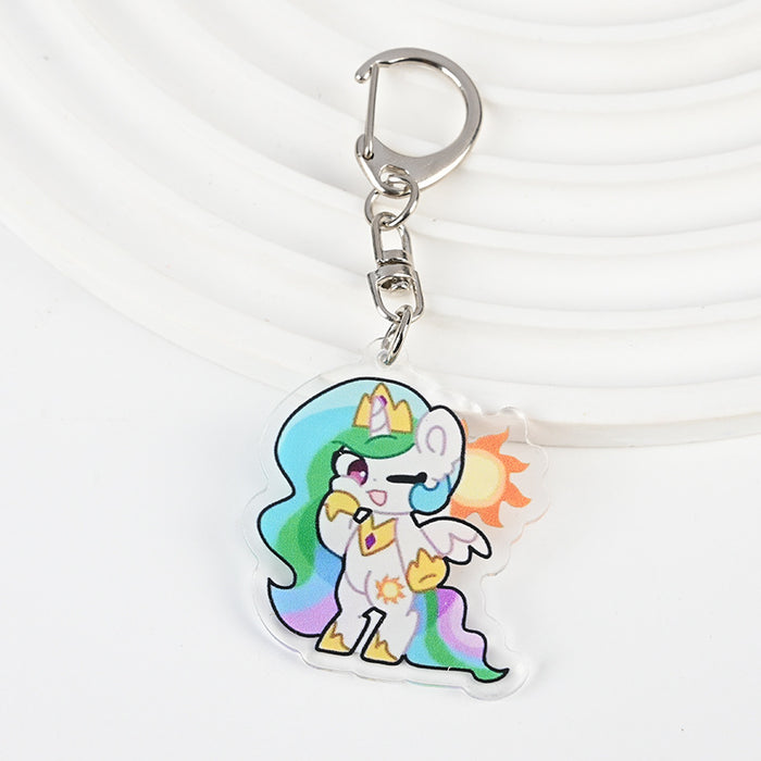 Wholesale Cute Cartoon Acrylic Keychain JDC-KC-XBK007