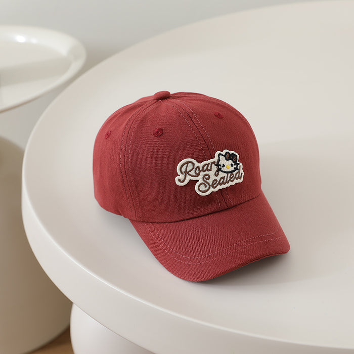 Wholesale Cute Cartoon Kids Baseball Cap Letter Bear Design Sun Hat For Boys Girls