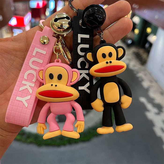 Wholesale PVC Cartoon Big Mouth Monkey Keychain JDC-KC-MiaoYi050