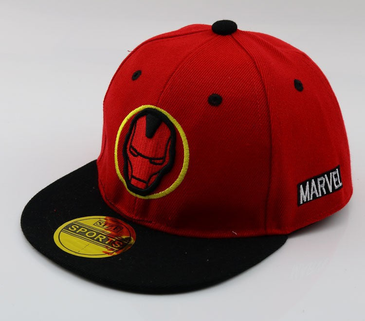 Wholesale Trendy Kids Baseball Cap Red Embroidered Street Style Hat For Summer