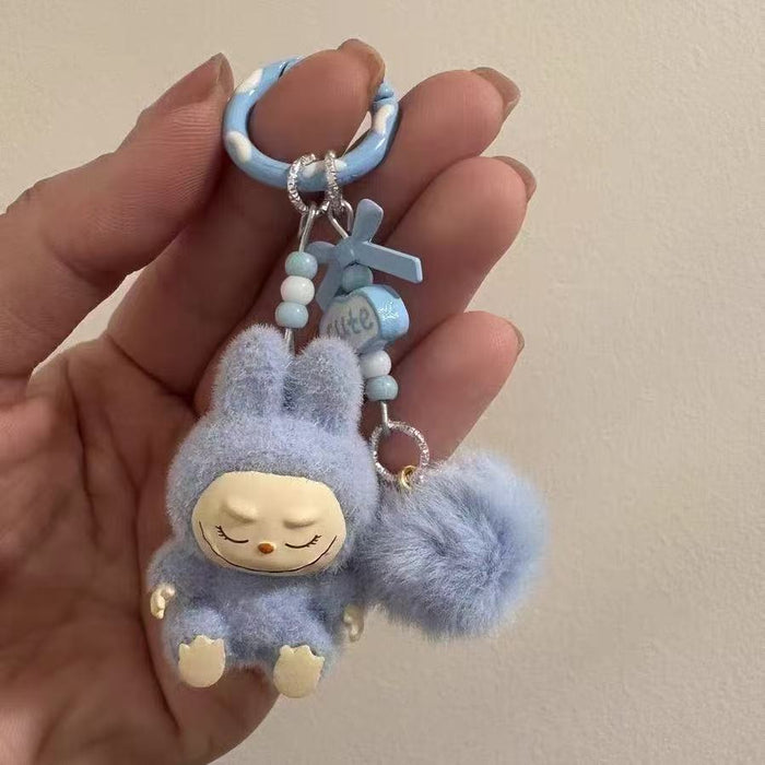 Wholesale Cute mini flocked sitting posture toy