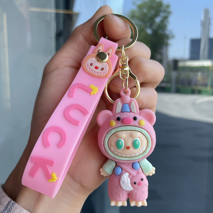 Wholesale Small Sheep Keychain Bag Pendant Doll Grabbing Machine Cartoon Doll Couple Small Gift
