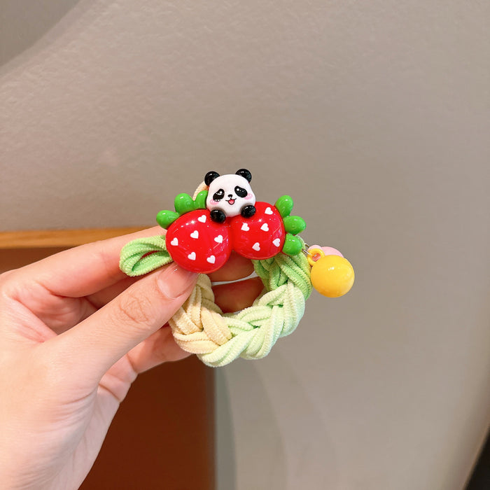 Wholesale Panda woven Hair Scrunchies