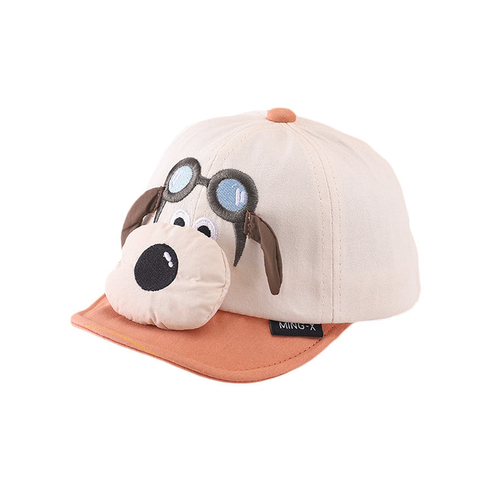 Wholesale Cartoon flying puppy children' s soft-brimmed hat spring and autumn cloth baby cap