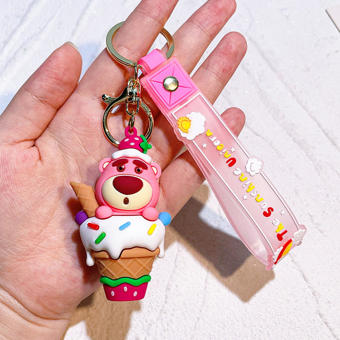 Wholesale Cartoon Silicone Doll Keychain JDC-KC-QiChao013