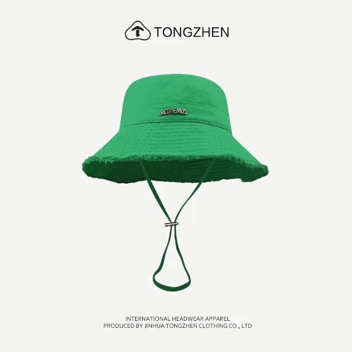 Wholesale Big-brimmed Fisherman Hat Holiday Hanging Hat Sunscreen Sunshade Hat
