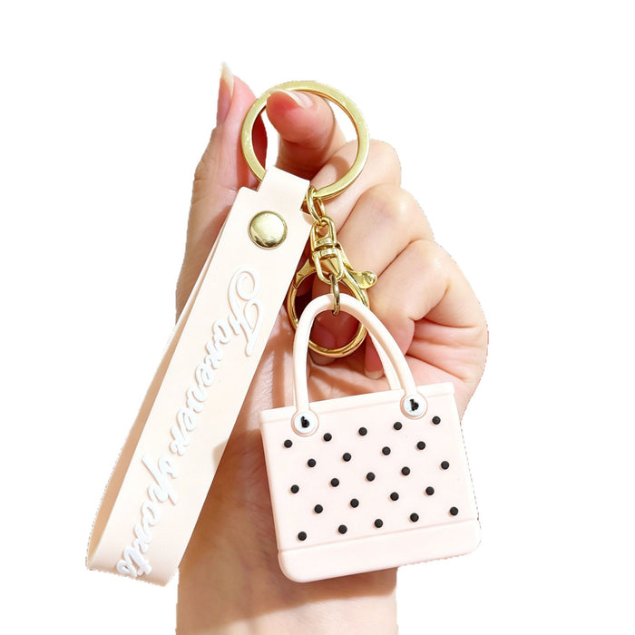 Wholesale Beach Bag Keychain Silicone PVC Fashion Accessory for BJD Doll Gift
