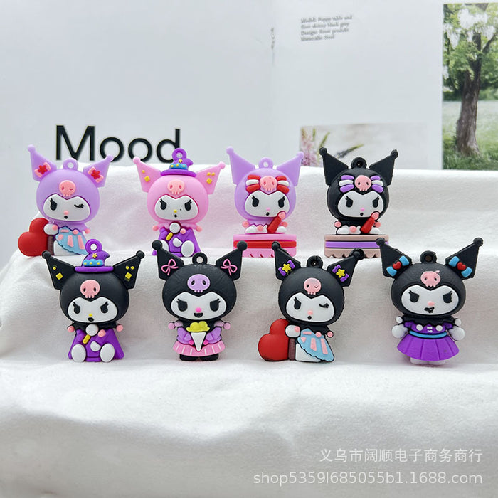 Wholesale  Cartoon  Key Chain Doll Pendant Flower Key Chain  Doll Pendant