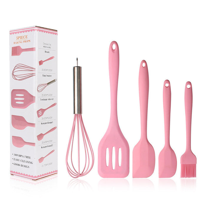 Wholesale Silicone High Temperature Resistant Five-piece Kitchenware Set JDC-KW-YaXin001