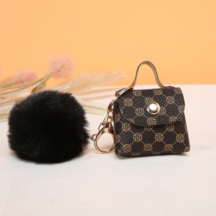 Wholesale Hair Ball Keychain Bag Accessories Backpack Pendants Mini Bags Luggage Accessories JDC-KC-JF003