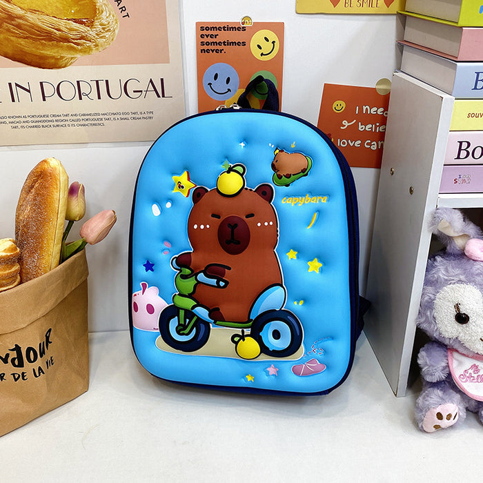 Wholesale New Groundhog Backpack Cute Kindergarten Backpack Boys and Girls Backpack Cute Cartoon Hard Shell