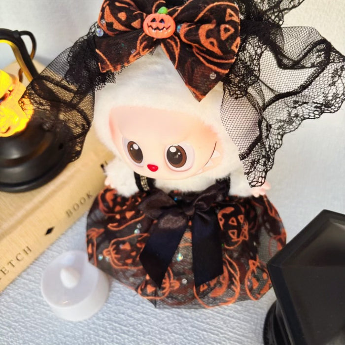 Wholesale Cute  Doll Clothes Set Universal Lace Bow Witch Hat
