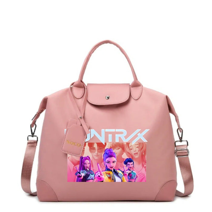 Wholesale Kpop Cartoon Print Large Capacity Canvas Handbags
