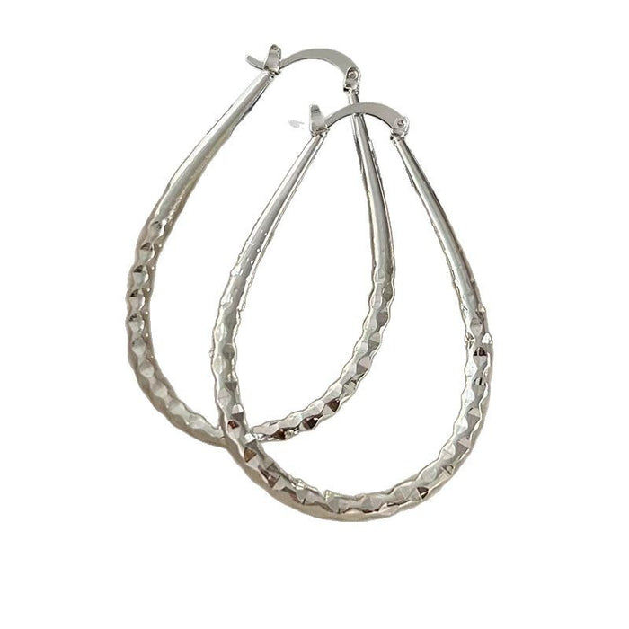 Wholesale Style Exaggerated Glossy Water Drop Earrings for Women Temperament and Fashionable