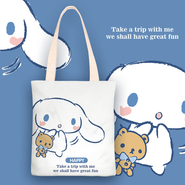 Wholesale Cute cartoon canvas shoulder bags