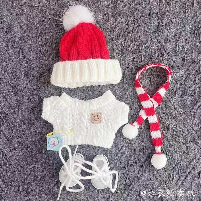 Wholesale Clothing accessories pendant baby clothes Christmas hat f set winter sweater