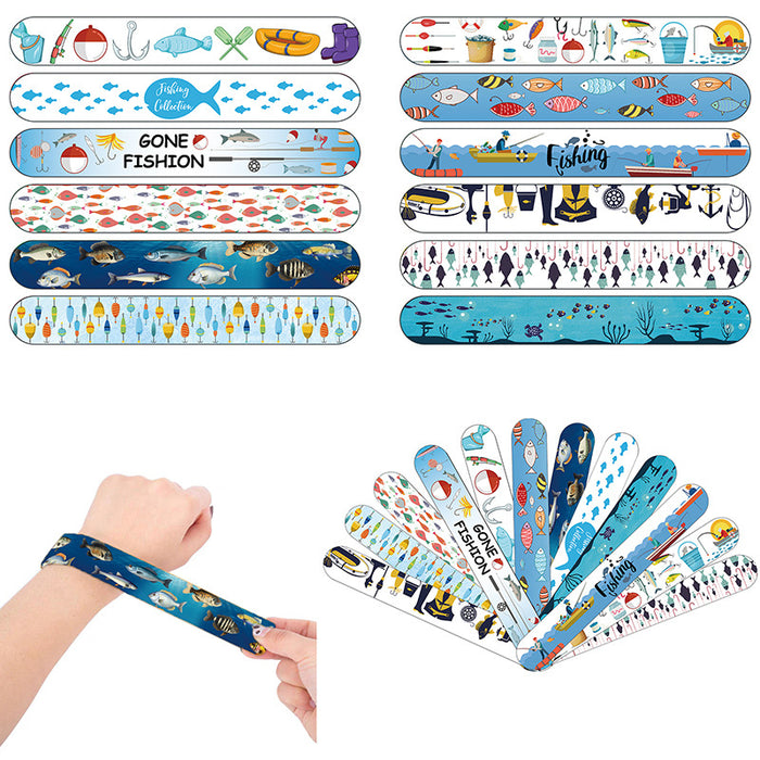 Wholesale random 10pcs/set Fishing ring pvc bracelet decorative wrist band