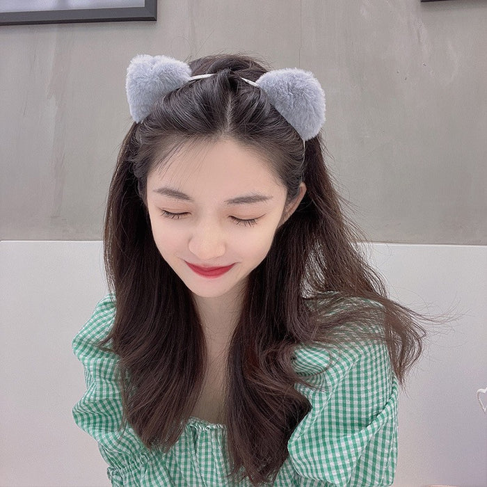 Wholesale Cartoon Plush Cat Ears Headband JDC-HD-Hengz001