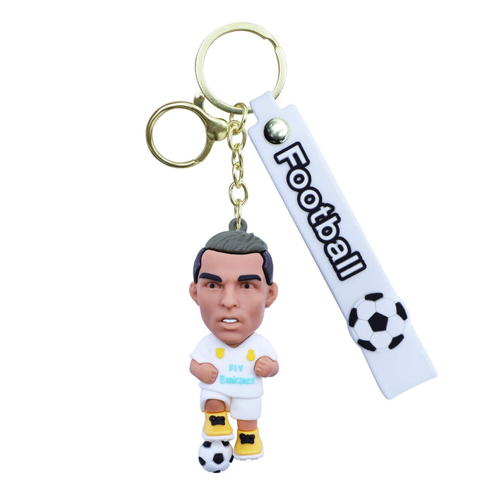Wholesale 10pcs World Cup Football Star Keychain