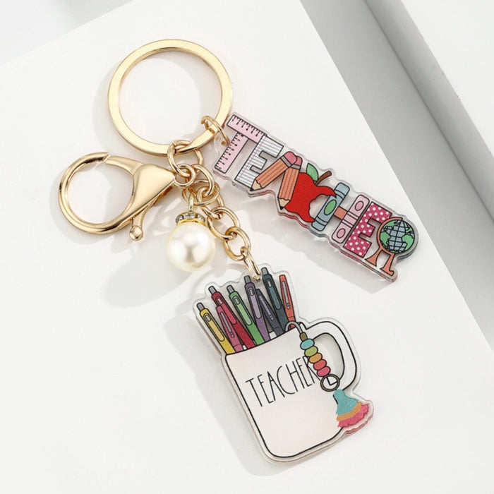 Wholesale Acrylic Heart-Shaped Pen Holder &  Pencil Keychain