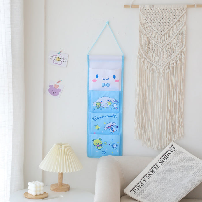 Wholesale Household Convenient Hanging Bag Cartoon 4-Grid Cotton and Hemp Storage Bag (S) JDC-CS-YC002