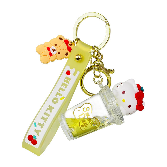 Wholesale Floating Bottle Puppies Acrylic Keychains JDC-KC-ManM115