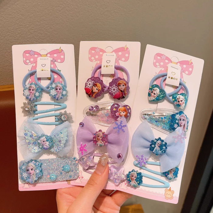 Wholesale Cute Cartoon Kids'  Hair Clip and Hair Scrunchies Set