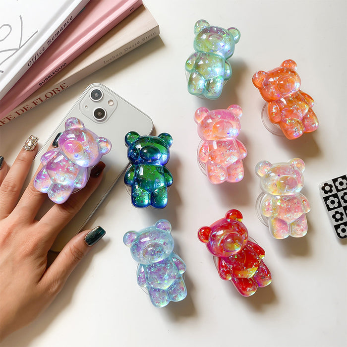 Wholesale 3D Holographic Bear Pop-out Phone Grips
