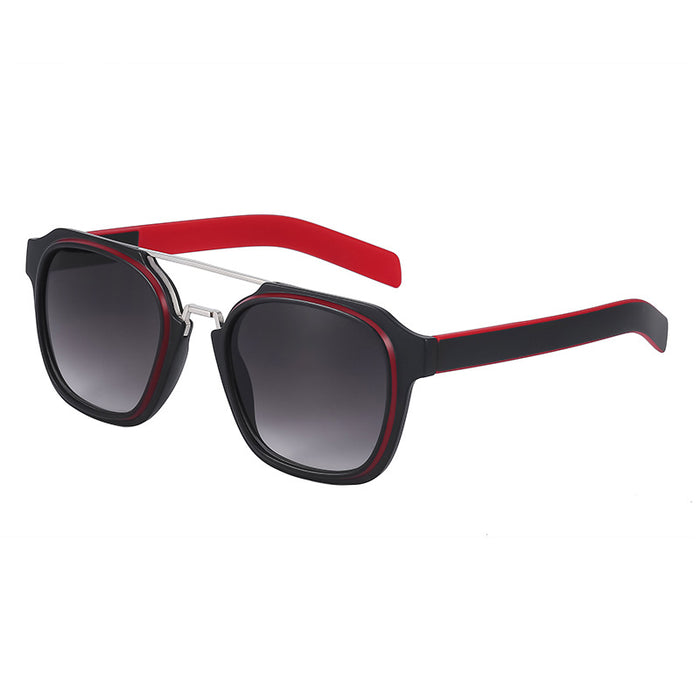 Wholesale New retro double beam sunglasses with square frames