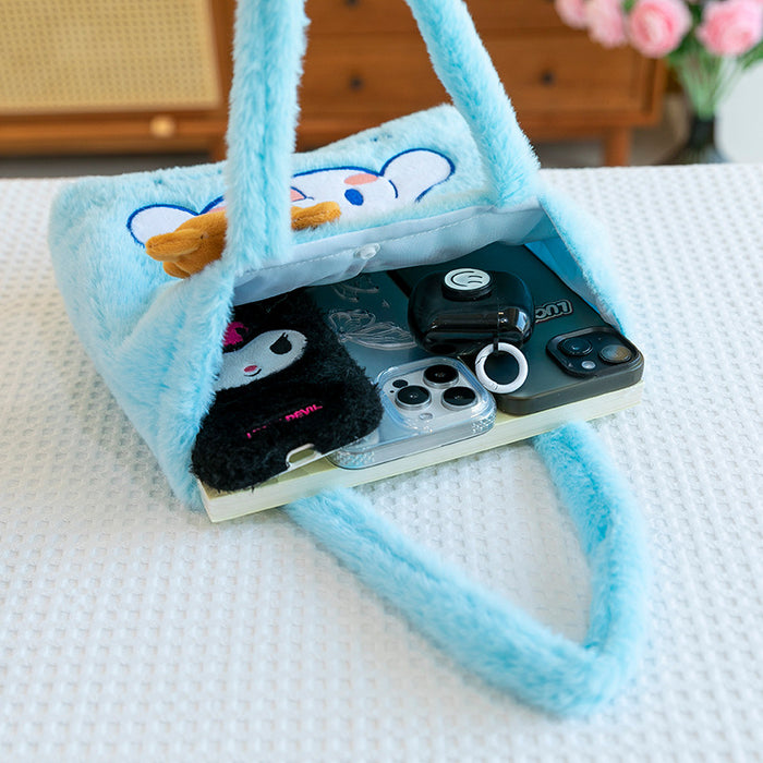Wholesale Cute Cartoon Plush Cat Handbag Kids Coin Purse Gift Bag