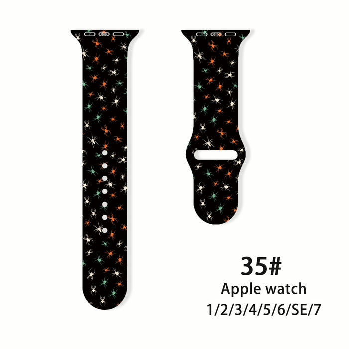 Wholesale Printed Silicone Watch Strap Wrist Strap JDC-WD-NuoQi078