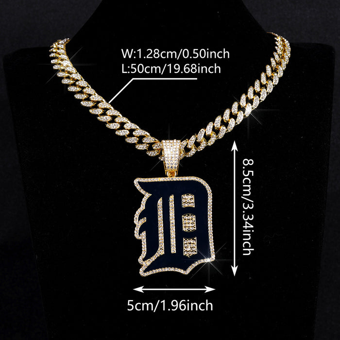Wholesale Detroit Tigers Pendant Hip-Hop Necklace