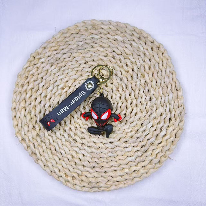 Wholesale PVC Cartoon Keychain Pendant Superhero Bag Charm Car Key Accessory Kids Gift